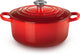 Poêle à frire signature Le Creuset rouge cerise – ø 22 cm 3,3 litres – poêle ronde en fonte – dans une teinte rouge cerise vibrante – pour ragoût, rôtis ou soupes – passe à l'induction, au four et au lave-vaisselle