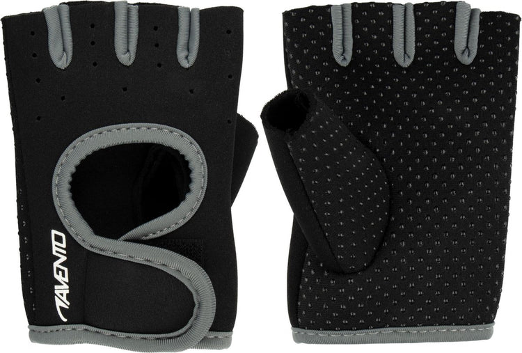Avento gants de fitness néoprène - noir gris - L XL