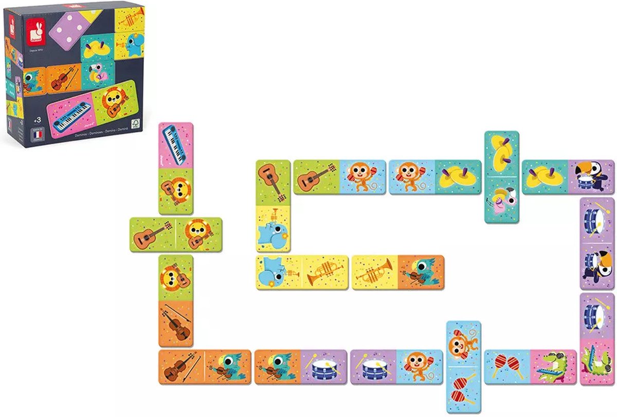 Janod - jeu - instruments de musique dominos