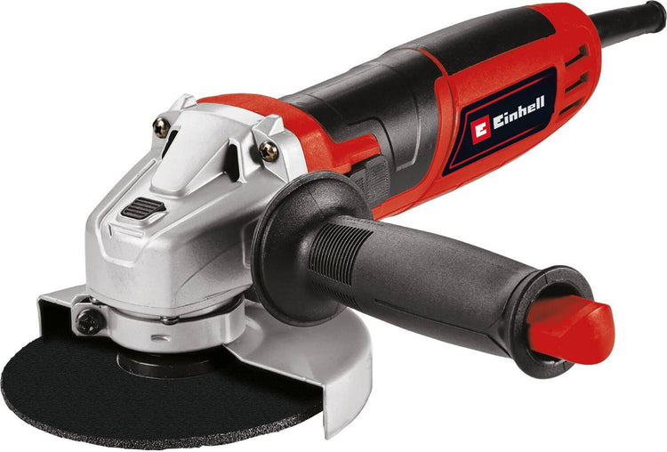 Kit meuleuse d'angle Einhell tc-ag 125 850 -850 w - vitesse à vide : 12 000 tr/min min - ø125 mm - incl. sac de transport et de rangement 45 22, 3 disques abrasifs ø125 mm, 1 disque à lamelles, 1 housse de protection pour disque abrasif