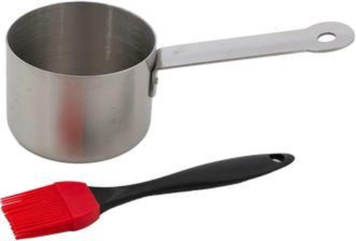 Casserole inox Barbecook avec brosse