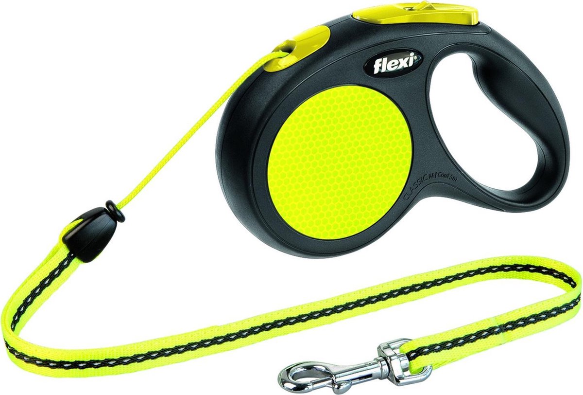 Flexi rollijn nouveau cordon néon noir jaune