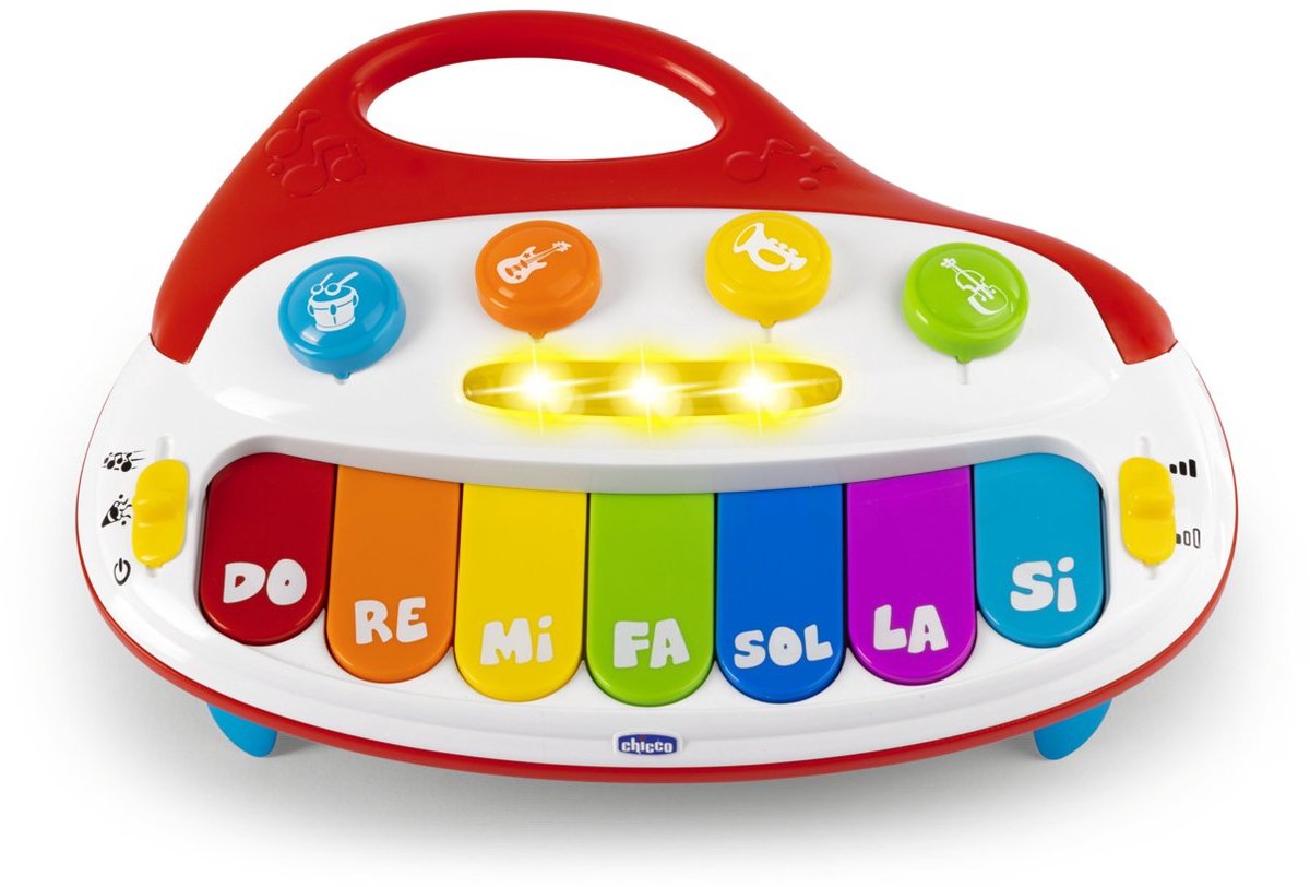Chicco mon premier orchestre de pianos - jouets musicaux avec lumière et son (1-4 ans)