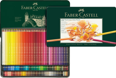Crayons de couleur Faber-castell - polychromos - 120 pièces en boîte - fc-110011