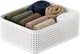 Organisateur de garde-robe Rotho wop - panier l - blanc