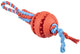 Duvo plus jouet en corde playtime rubrop tugger avec balle pour chiens 33x8x8cm rouge