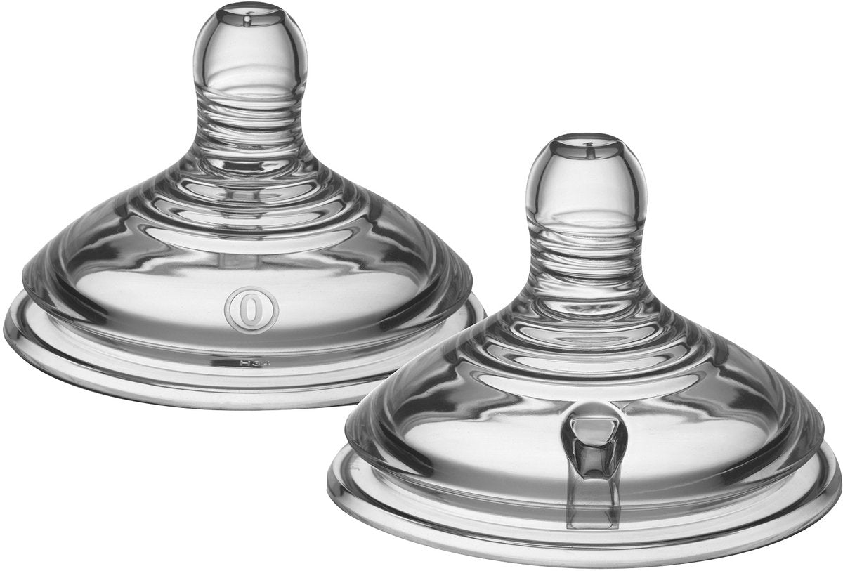 Tétines pour biberons Tommee Tippee Natural Start - vitesse d'alimentation extra lente 0 m+ - lot de 2