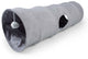 Duvo plus playtime tunnel de jeu ronronnant pour chats l-80x25x25cm gris