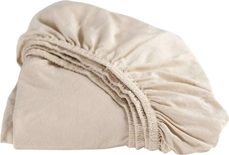 Cendrillon - drap-housse - hauteur de matelas jusqu'à 25 cm - jersey - 140x210 220 cm - couleur sable