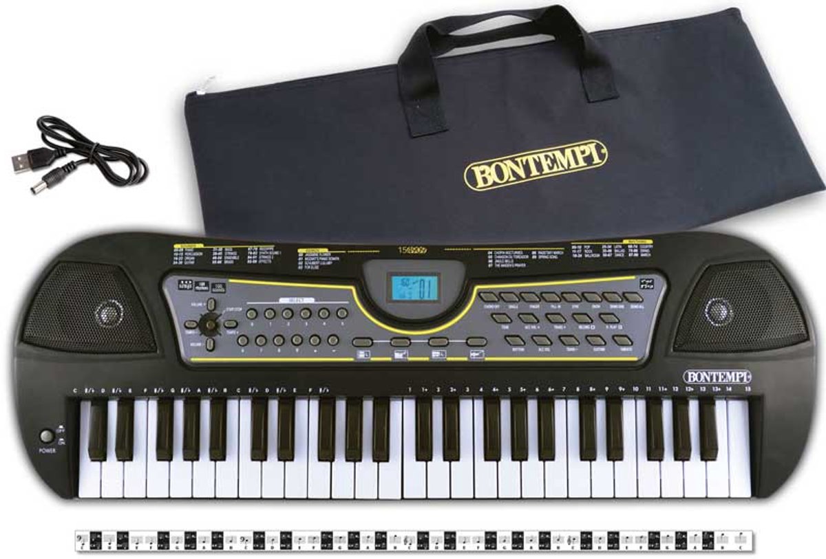 Bontempi spa bontempi - clavier numérique - 49 touches + adaptateur + sac