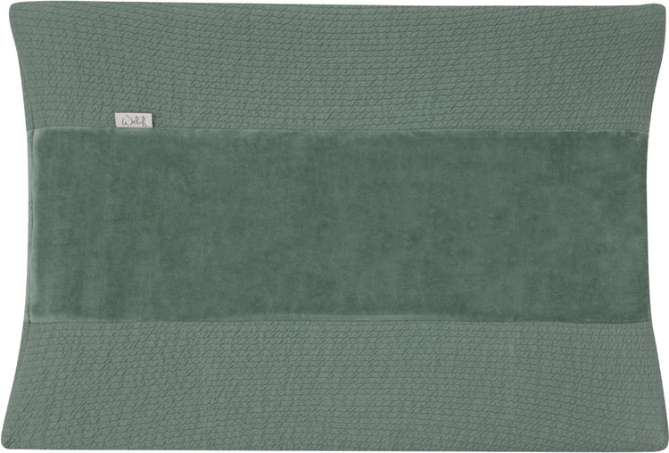 Housse de matelas à langer Witlof pour enfants vagues vert forêt 70 x 50 cm