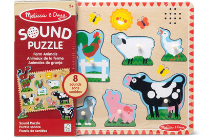 Melissa Doug – puzzle sonore en bois – ferme