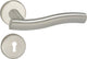Poignée de porte Impresso - chester - pour l'intérieur - ronde avec rosace à clé ronde - acier inoxydable - 2 pièces