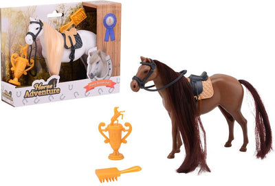 Les chevaux Johntoy jouent un brossage Haren set