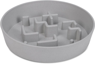 Beeztees gamelle antidérapante dog cat nom - gamelle à nourriture pour chien chat - passe au lave-vaisselle - antidérapante - plastique - gris - 1400ml