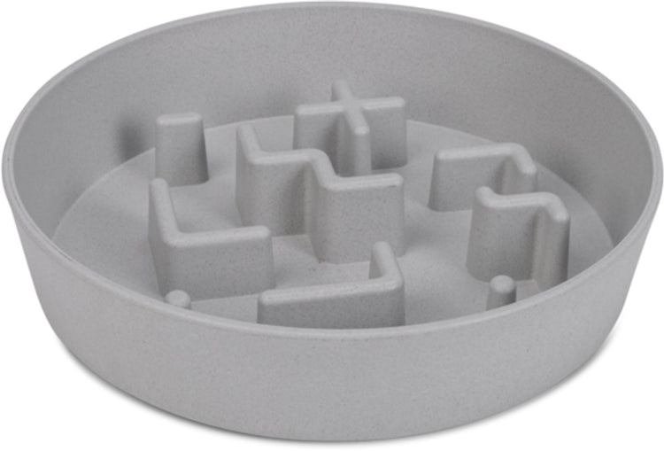 Beeztees gamelle antidérapante dog cat nom - gamelle à nourriture pour chien chat - passe au lave-vaisselle - antidérapante - plastique - gris - 1400ml
