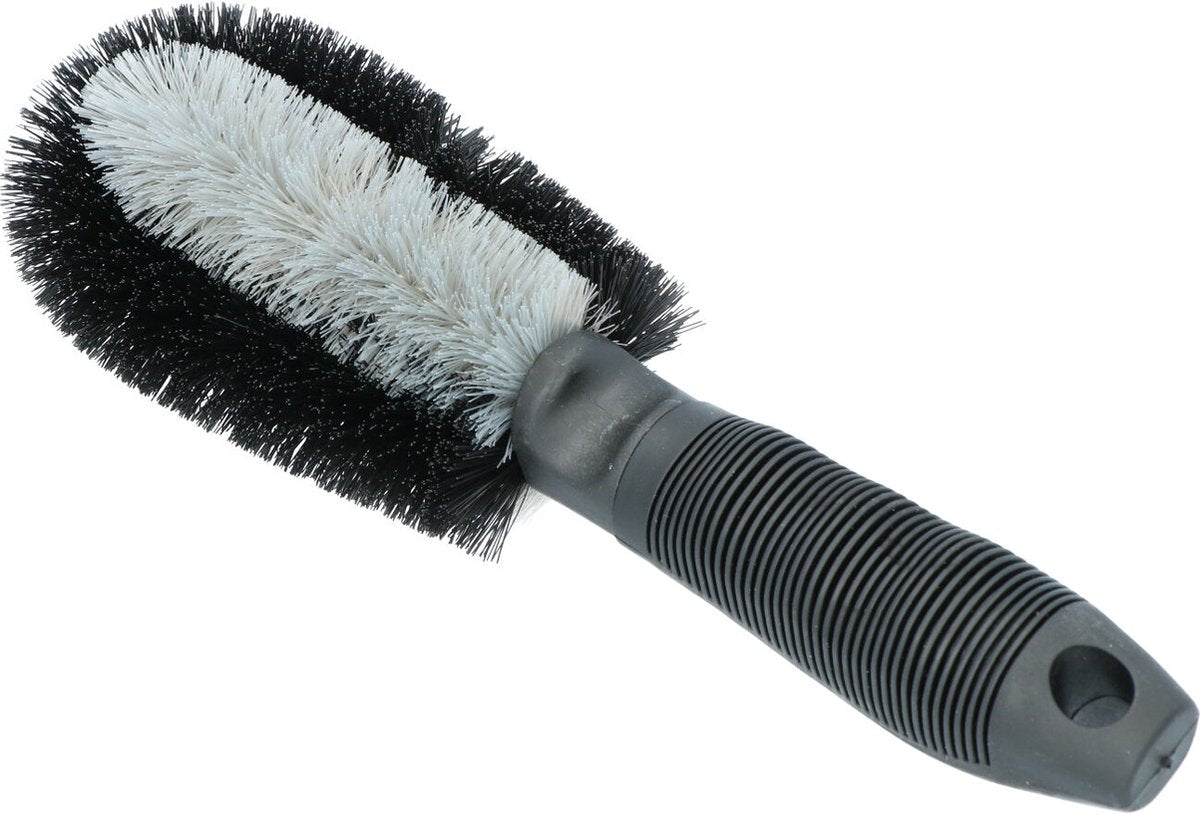 brosse jante 27 cm plastique noir gris