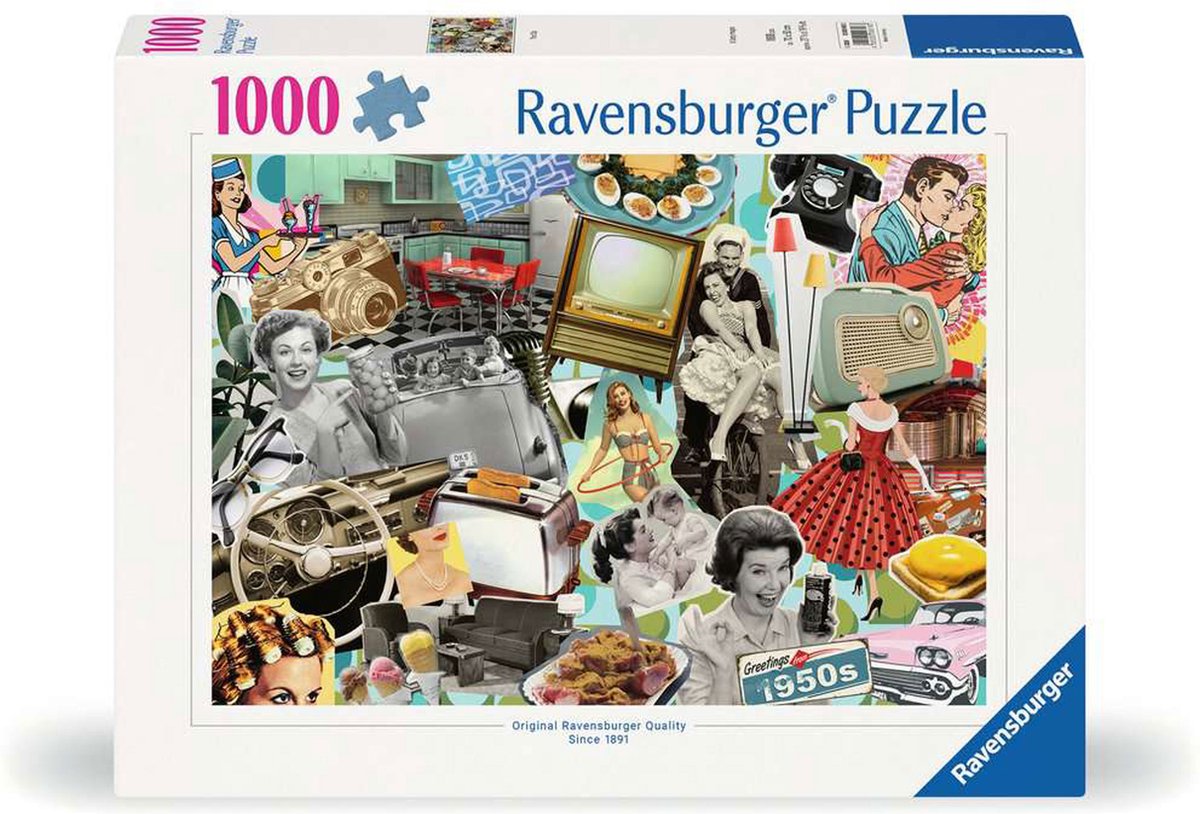 Ravensburger Puzzle du puzzle les années 50, 1000ST.