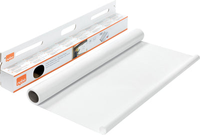 Feuilles effaçables à sec pour tableau blanc instantané Nobo en rouleau - 25 feuilles électrostatiques - 60x80cm - blanc