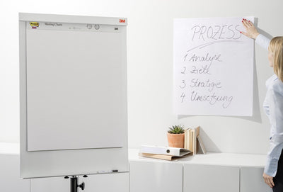 Tableau papier post-it vierge blanc