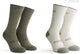 Rogelli chaussettes de cyclisme en laine mérinos - lot de 2 - vert taupe - 36 39