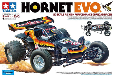 Maquette Tamiya véhicules militaires - 58742 buggy rc - hornet evo. - plastique haute performance tout-terrain rr rc - 1:10 - modélisme