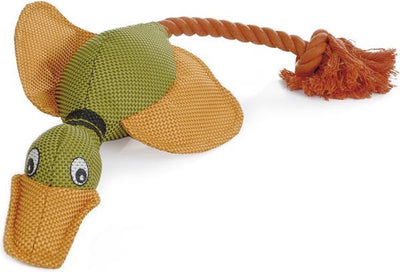 Canard Beeztees - jouet pour chien - incl. cordon - 45x20x6,5 cm