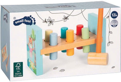 Small foot - banc marteau en bois jungle friends fsc