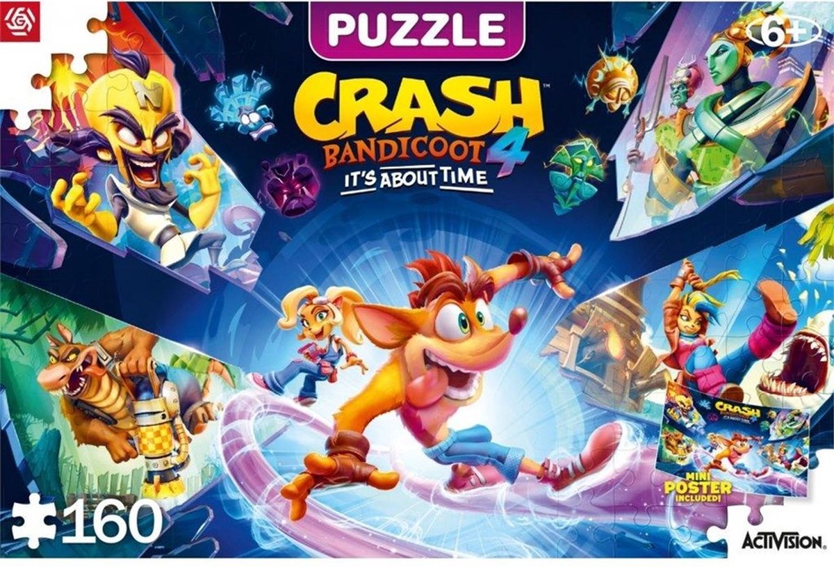 Bon butin crash bandicoot 4 : puzzle il est temps (160 pièces)
