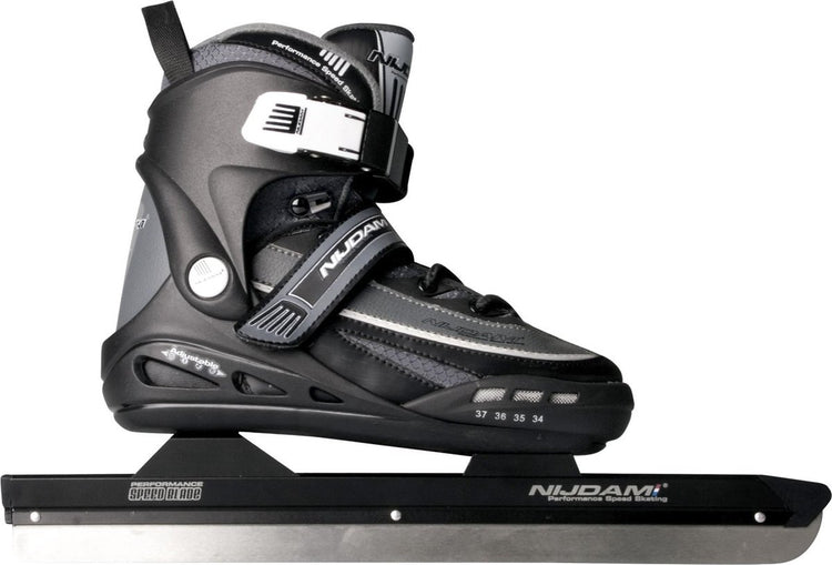 Nijdam patins de vitesse réglables - tube aluminium - gris - taille 38-41