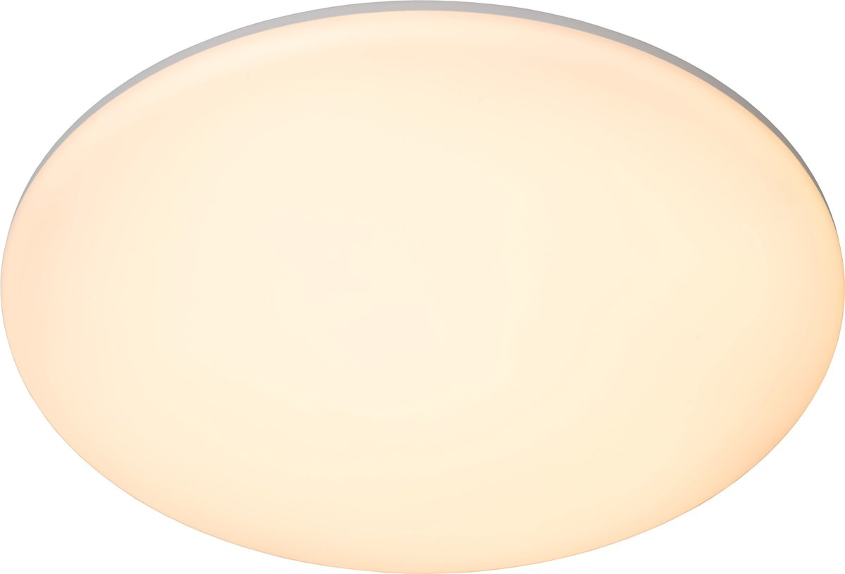 Lucide olson - plafonnier (plafonnier) salle de bain - ø 35 cm - led - cct - 1x36w 3000k 6500k - ip44 - opale