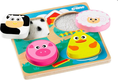 Tidlo puzzle tactile ferme, 4 pièces