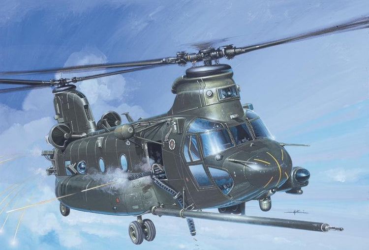 Italeri maquette avion - 1218 boeing mh-47e soa chinook - hélicoptère plastique - 1:72 - modélisme
