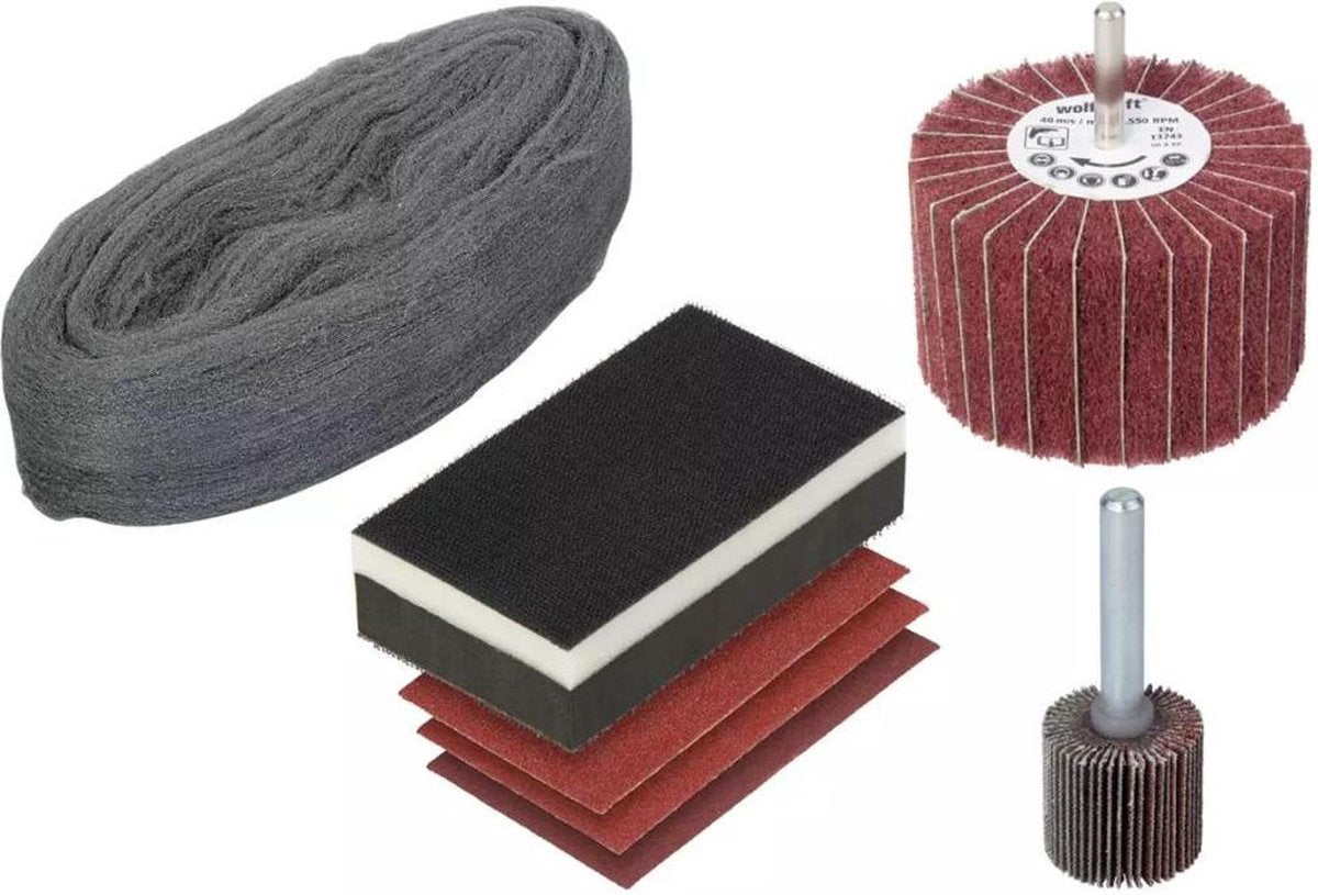 Wolfcraft - kit de rénovation de meubles 7 pièces - pour rénovation de meubles en bois - 5643000