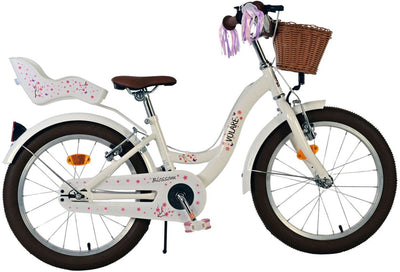 Volare Blossom Children's Bicycle Girls 18 pouces blancs blancs de freins à main