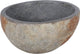 Differnz lombok lavabo 36cm rond pierre de rivière gris