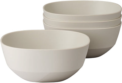Mepal bol de service silueta - 4x 750 ml - saladier - blanc nordique