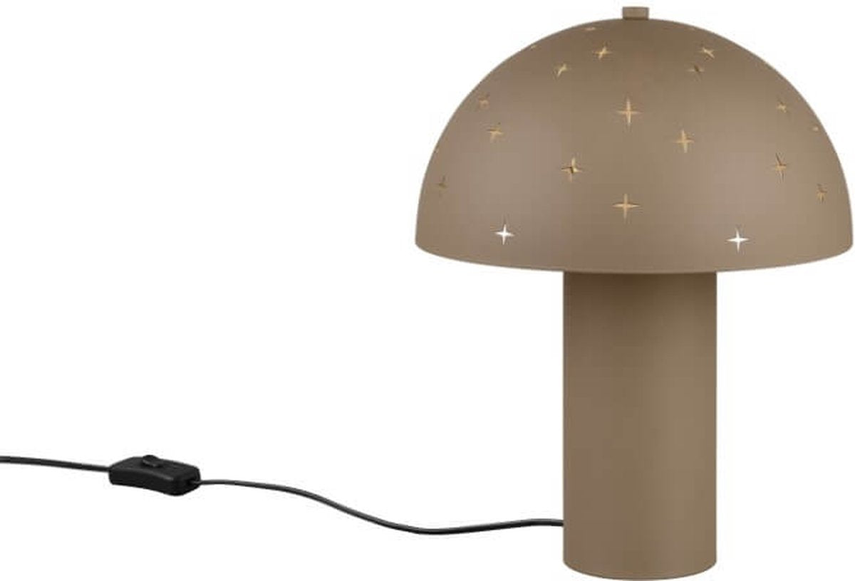 Rl live your light reality seta - lampe de table - taupe - excl. 1x e14 28w - interrupteur à cordon