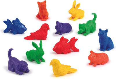 Compteurs d'animaux de ressources d'apprentissage (ensemble de 72) - 1+