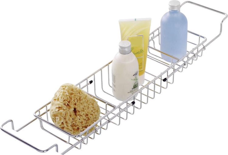 Pont de bain Wenko en acier inoxydable - télescopique de 58 à 92 cm - étagère de bain - support de bain extensible