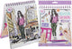 Grafix Fashion Design Sticker Book + pochoirs