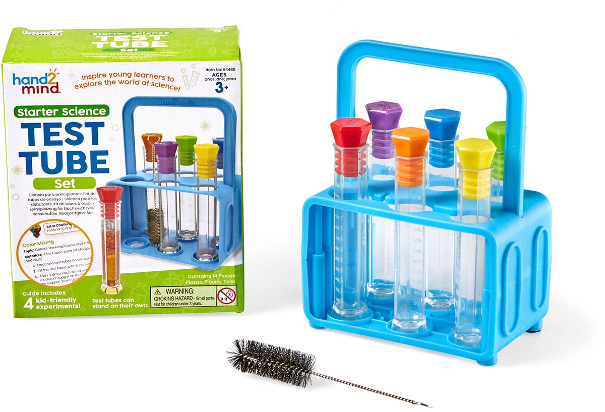 Ensemble de tubes à essai scientifiques de démarrage pour ressources d'apprentissage. - 3+