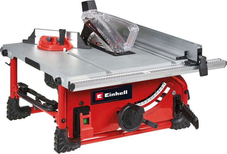 Table de scie électrique Einhell te-ts 254 t - 2000 w - ø254 mm - lame de scie 45° inclinable sur 1 côté - incl. Lame de scie 48 dents