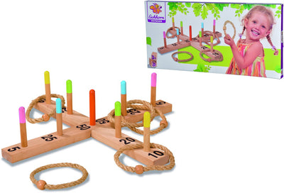 Jeu de lancer d'anneaux en bois Eichhorn Outdoor