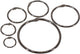 Anneaux brisés en Bronyl diamètre 19 mm | boîte de 100 pièces