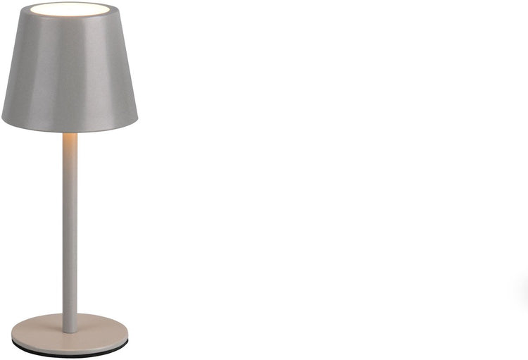 Rl vis ta lumière réalité diaz - lampe de table - gris ultime - incl. 1x SMD 1,6 W - Touch 4 niveaux - Couleur de la lumière réglable en continu - Connexion USB - rechargeable - sans fil