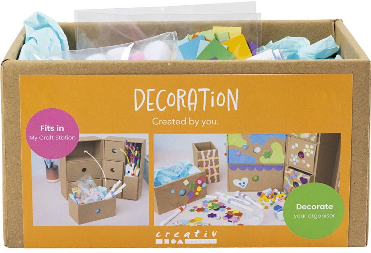 Société créative ma décoration de station artisanale, différentes couleurs, 1 boîte