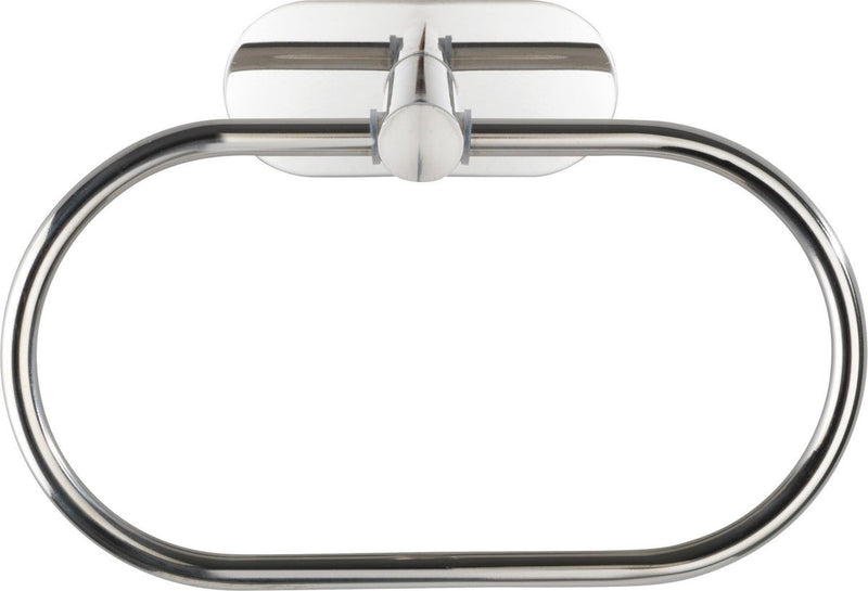 Wenko turbo-loc® anneau porte-serviettes orea acier inoxydable brillant - porte-serviettes - montage sans perçage - autocollant - 10 ans de garantie