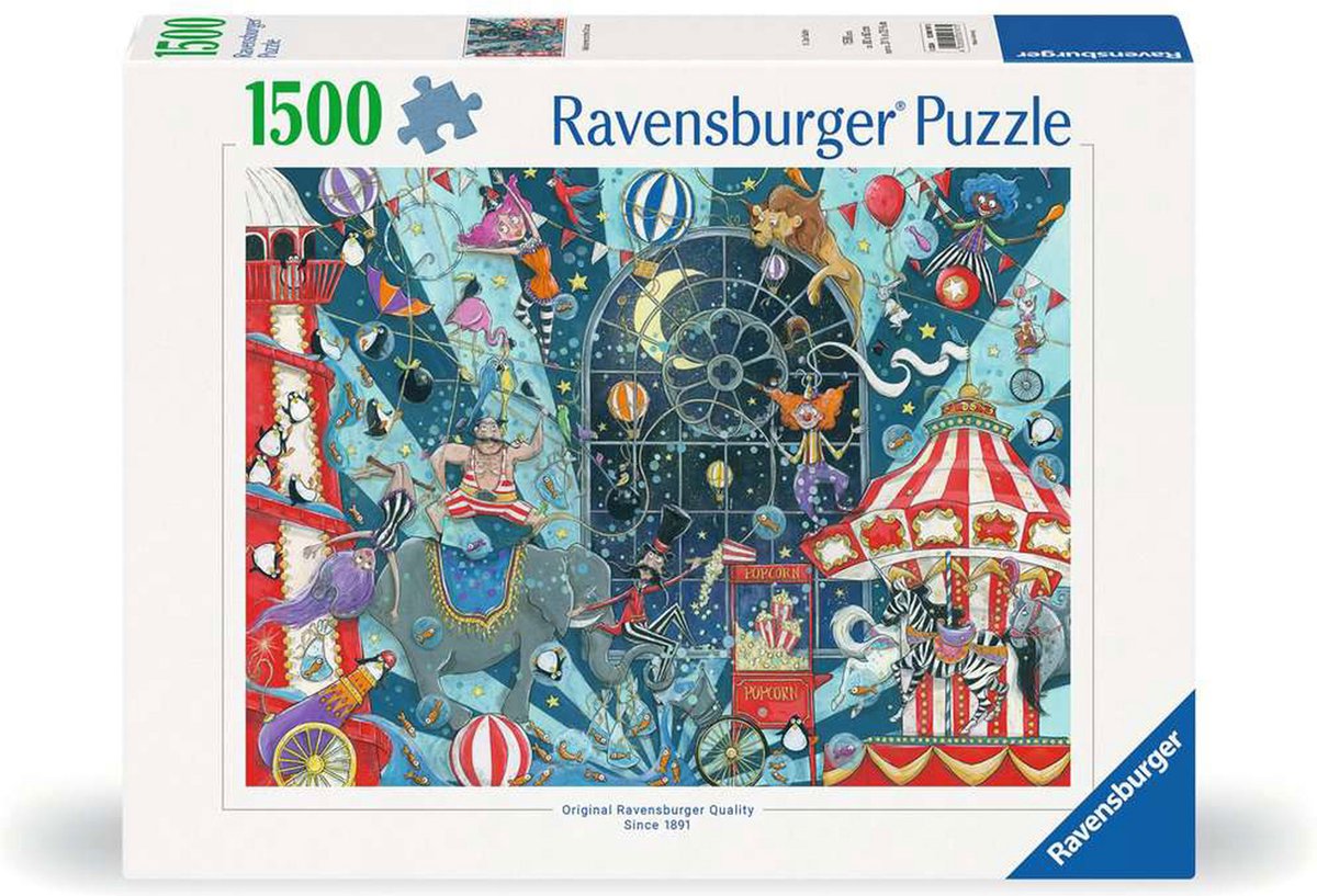 Ravensburger Jigsaw Puzzle Willkommen Beim Zirkus, 1000st.