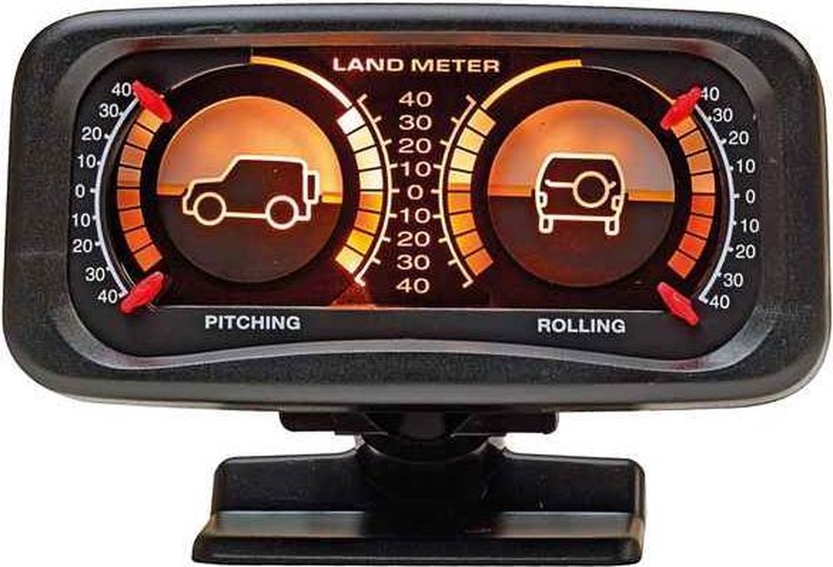 Inclinomètre voiture plus 4x4 12 volts noir